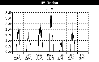 Andamento Raggi Ultravioletti